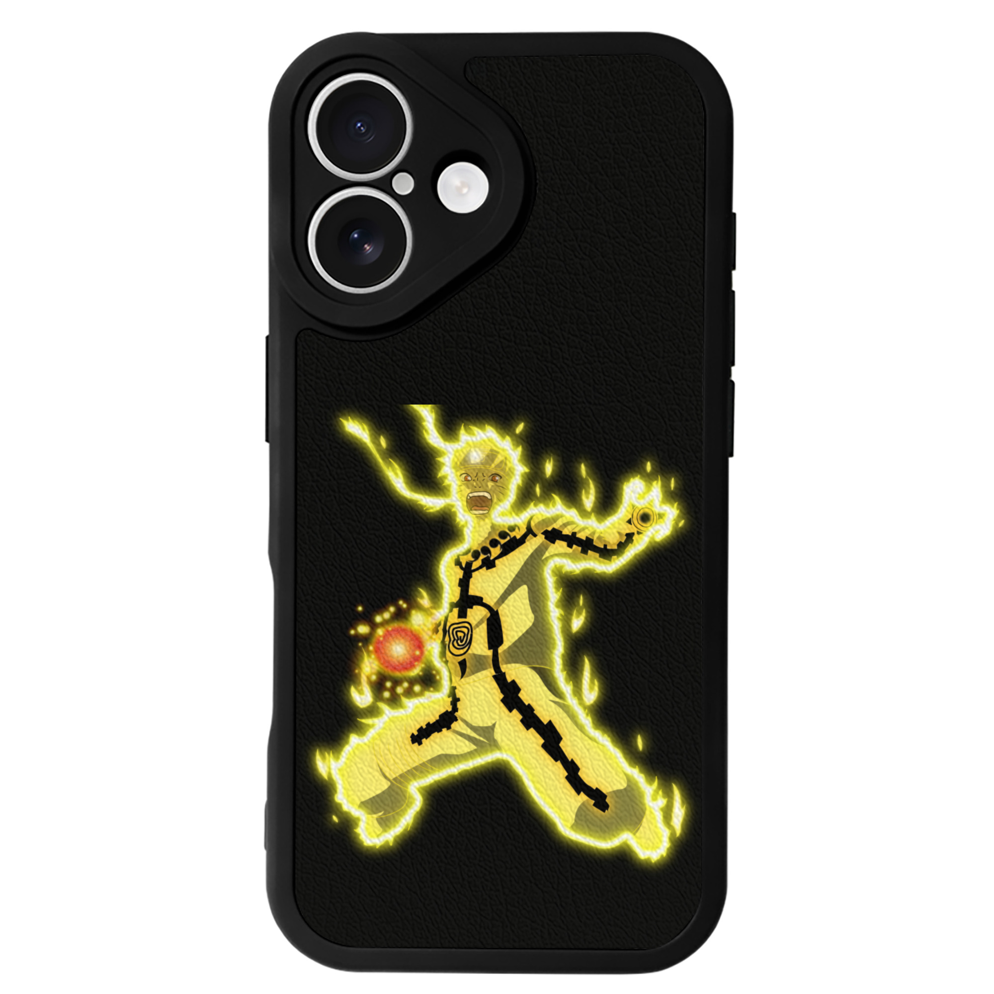 （画像用） NARUTO -ナルト- うずまき ナルト Uzumaki Naruto 【iPhone 16シリーズ対応】シリコンスマホケース（レザー調） 材質：シリコン